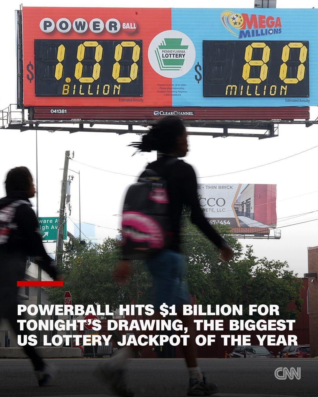 Powerball到10亿，今晚继续抽。热点现场海外新鲜事
