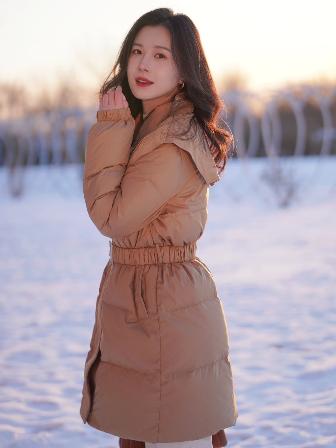 ❄下雪天当然要穿羽绒服啦～