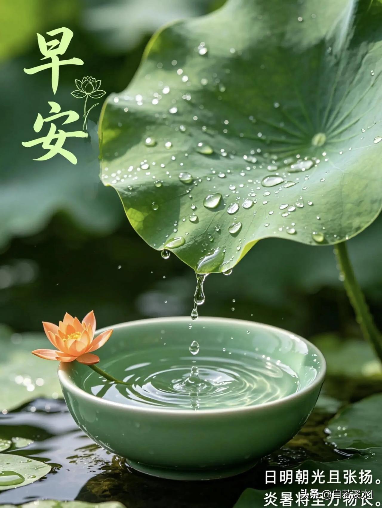放下昨日疲惫，拥抱今日温柔，认真生活，好运自来。