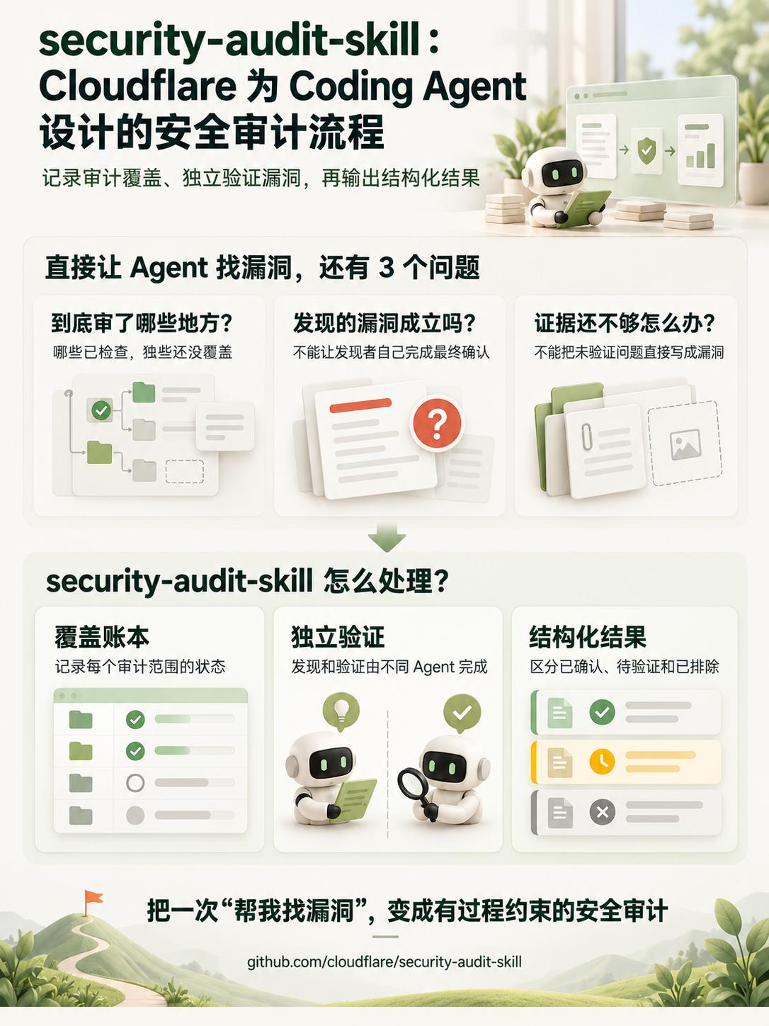Cloudflare 开源 Agent 安全审计工作流

让 Coding Ag