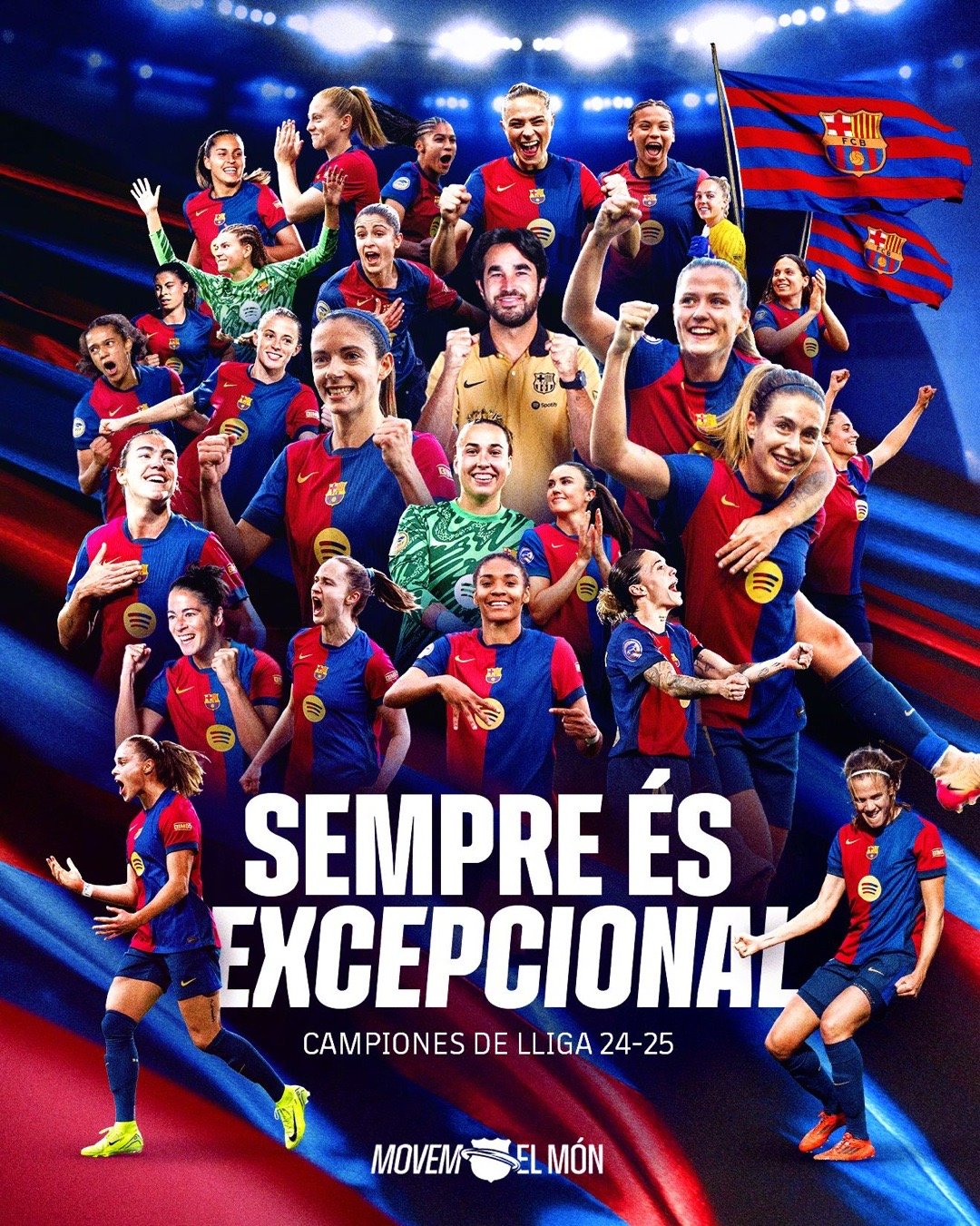 红蓝倩影 是冠军！！！Women巴萨是不可战胜的！🏆🏆🏆🏆🏆🏆联赛六