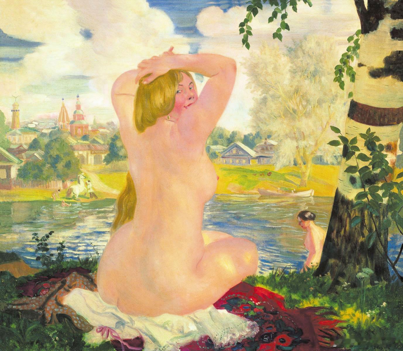 西洋历史文化鱼缸[超话]  俄国画家Boris Kustodiev（1878-1