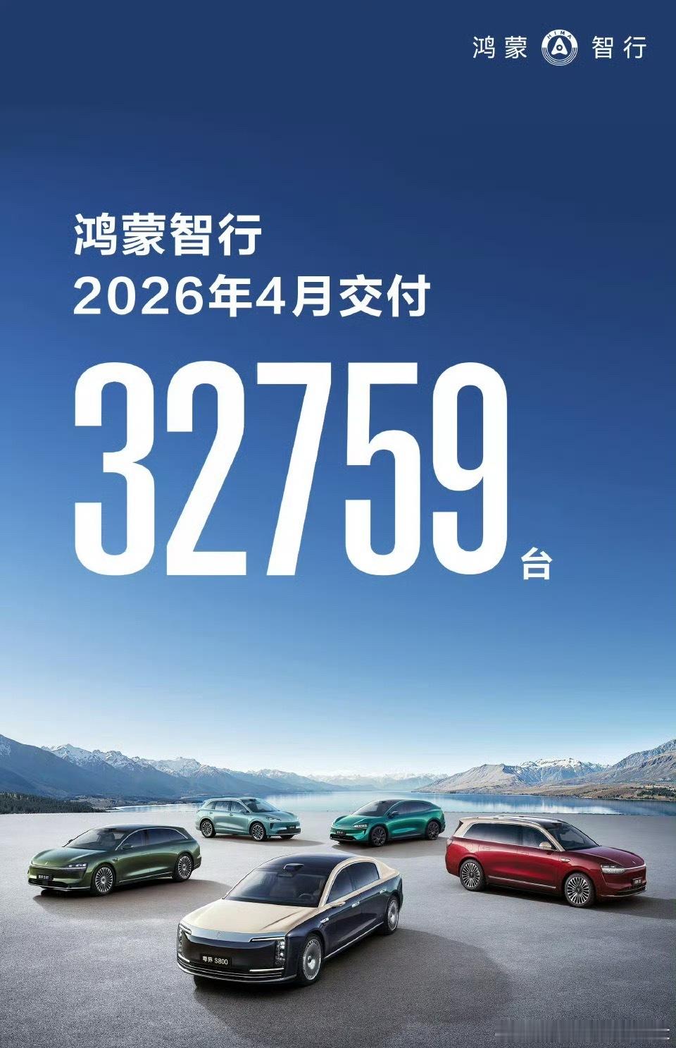 鸿蒙智行4月交付32759辆汽车鸿蒙智行得看5月因为4月上了不少新产品看看5月会