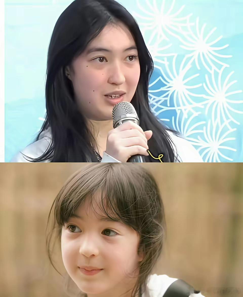 这个女孩很小的时候父母就闹婚变，对簿公堂，感觉受苦长大，面相都变了…… 