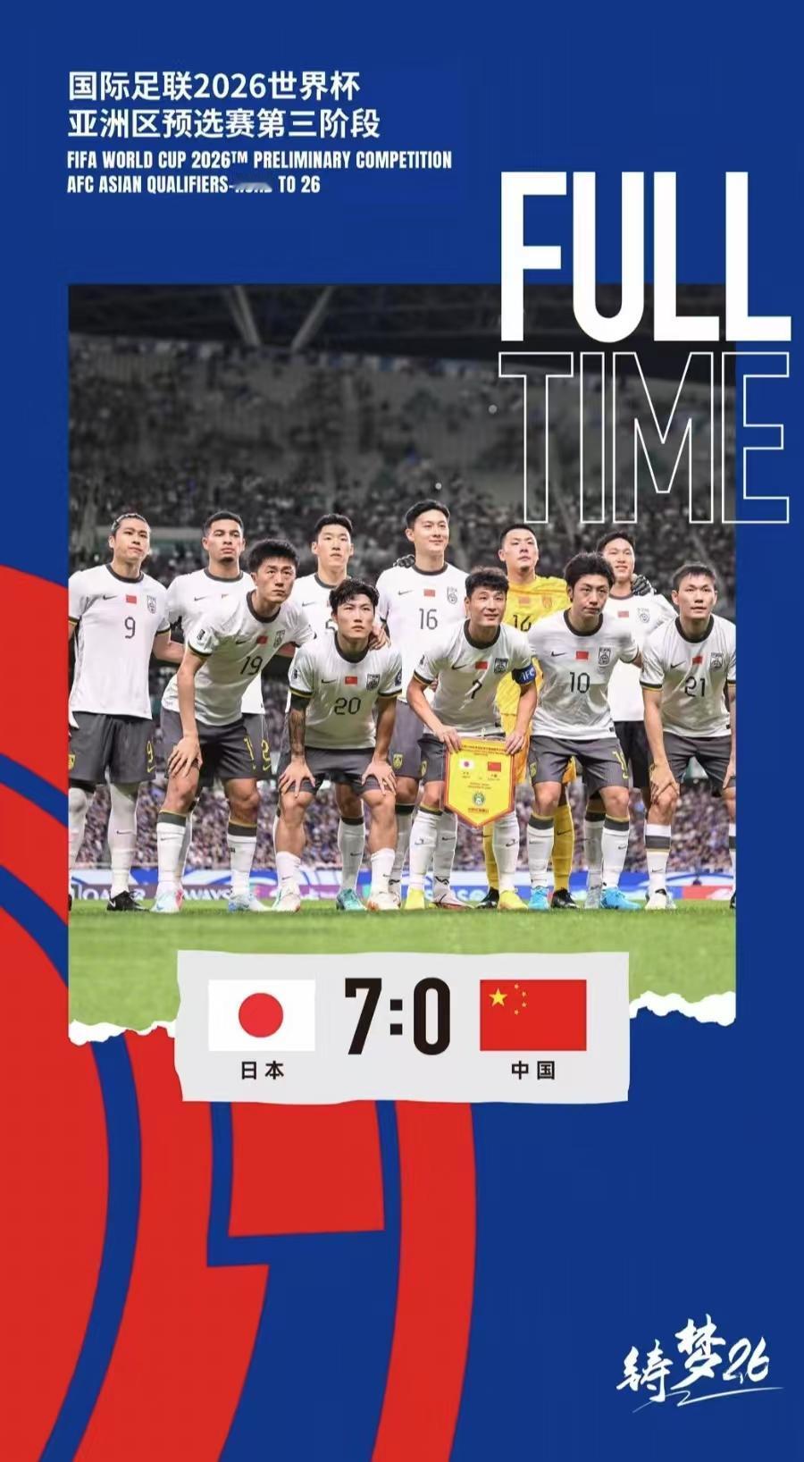 国足0：7惨败日本，或将引发四个蝴蝶效应：
 
1、在9月10日大连主场开赛前，