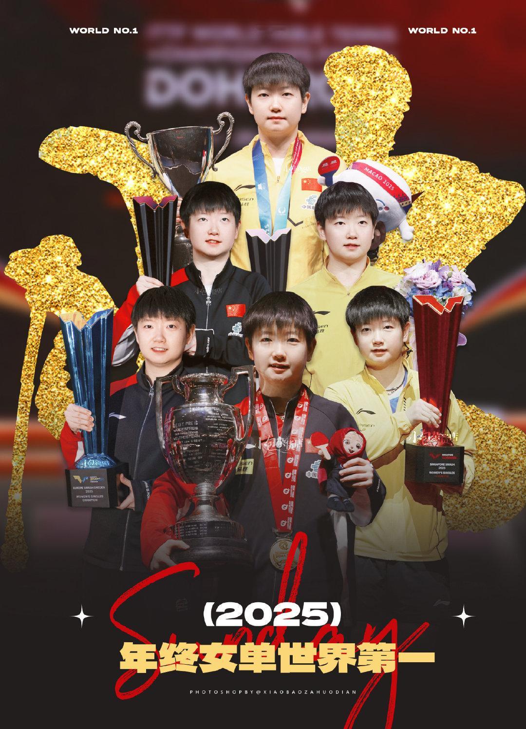 孙颖莎的2025数据流报告数据会说话，这就是统治级表现！• 赛场统治：单打64战