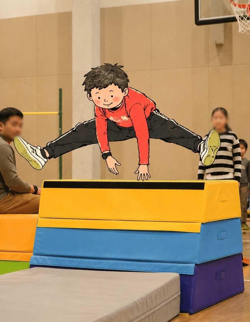 来塱头，让娃在古村里变身跑酷少年🏃‍
现在的娃，放假不是围着屏幕转，就是把自己
