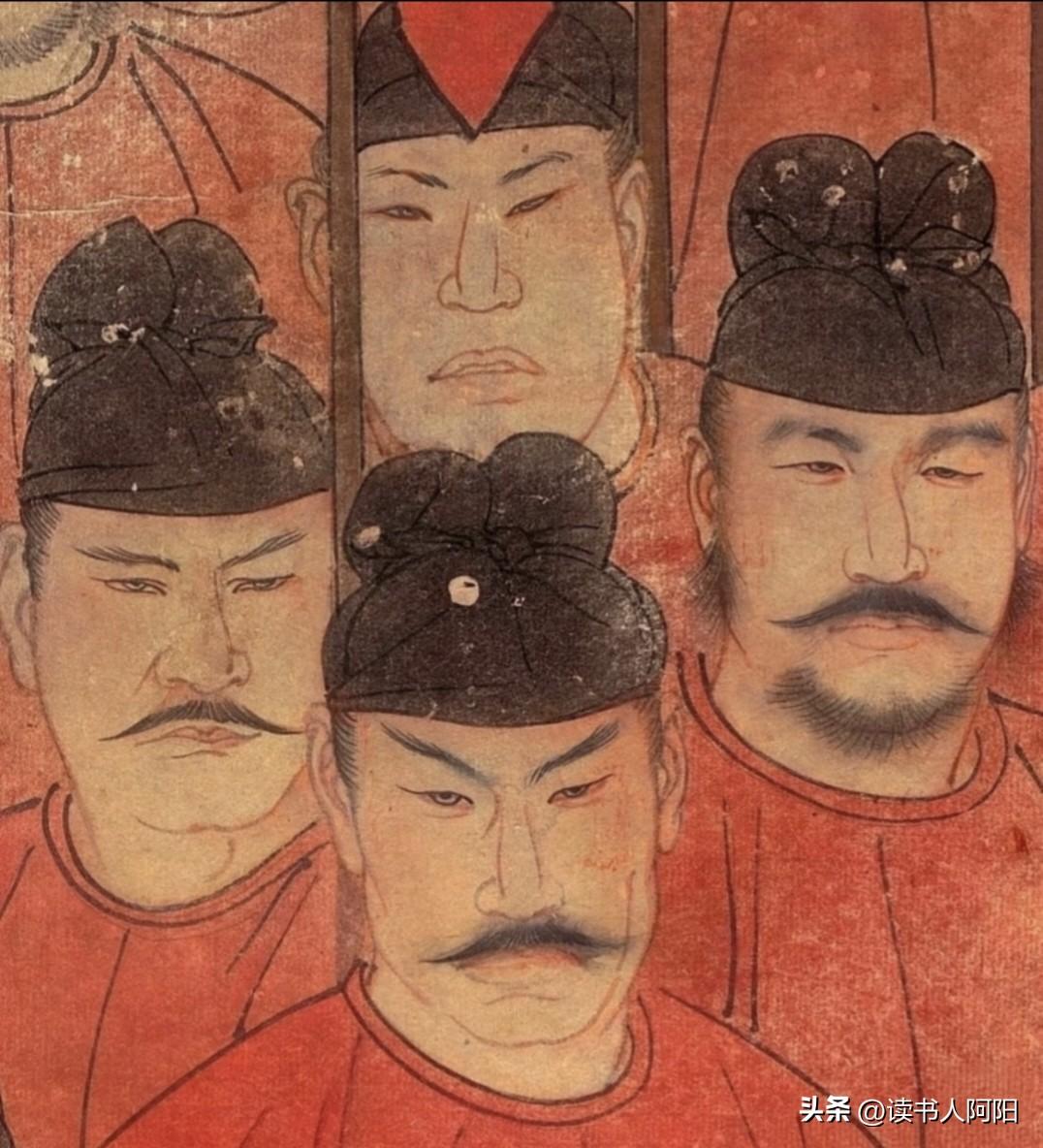唐代古画的细节放大，真实还原当时全球第一超级大国普通人的自信气质！
不怒自威，气
