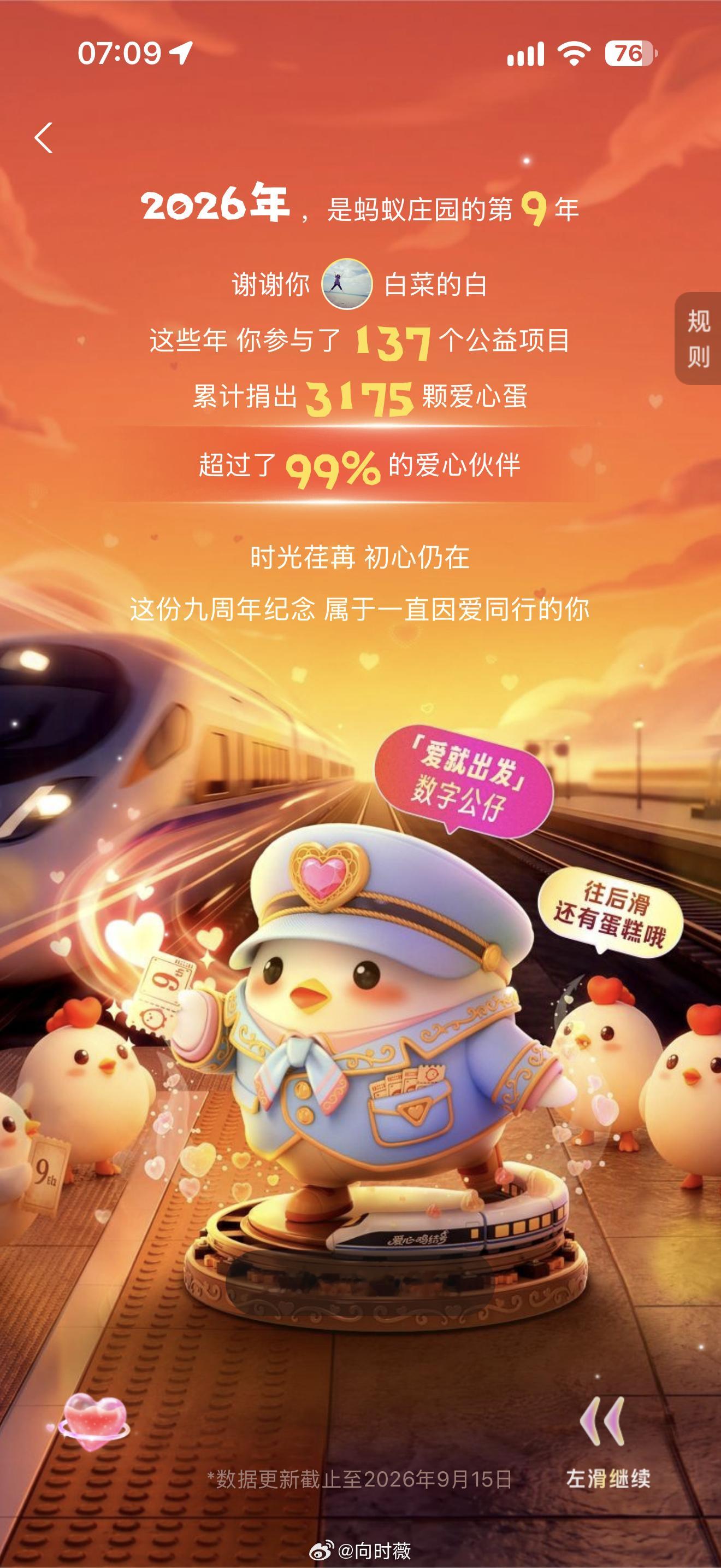 蚂蚁森林[超话]  嘻嘻[开学季] ​​​
