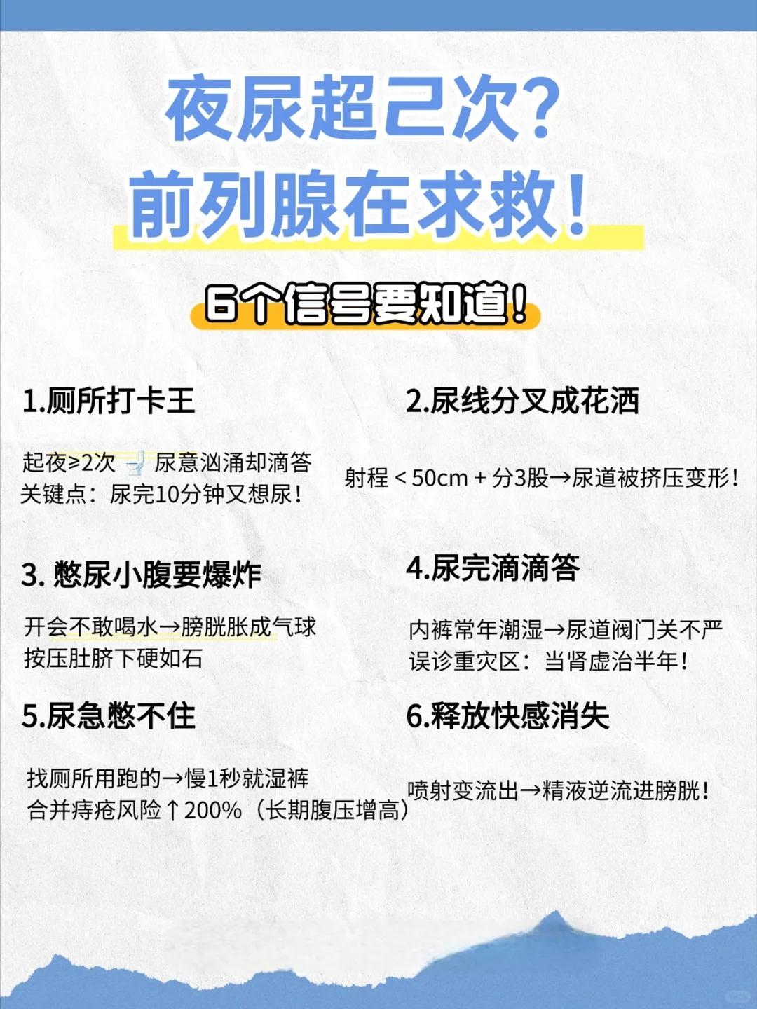 男生快自查！前列腺偷偷发的6个求救信号！