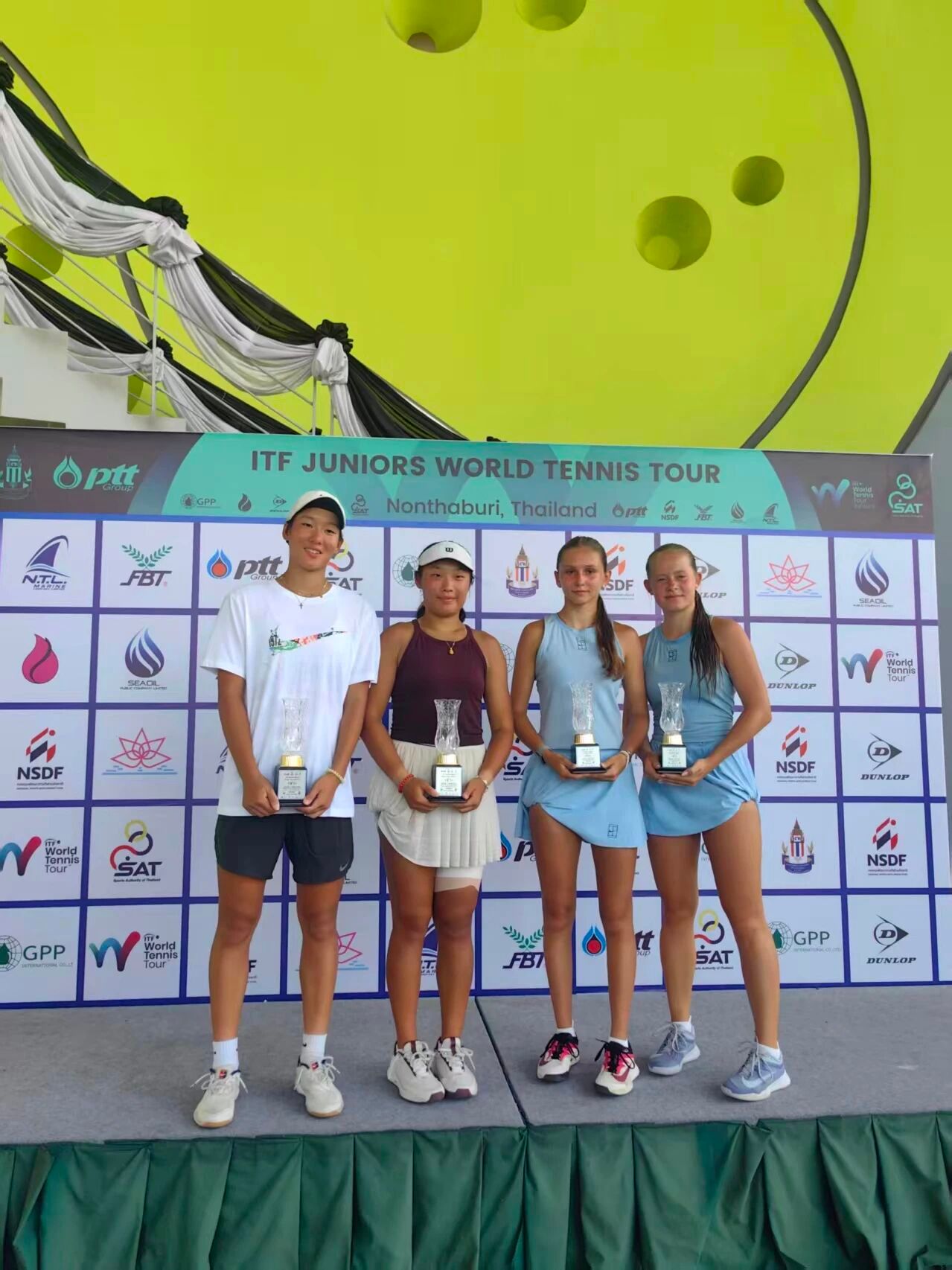 国际网球联合会（ITF）青少年世界网球巡回赛J300泰国暖武里站赛事圆满收官。湖