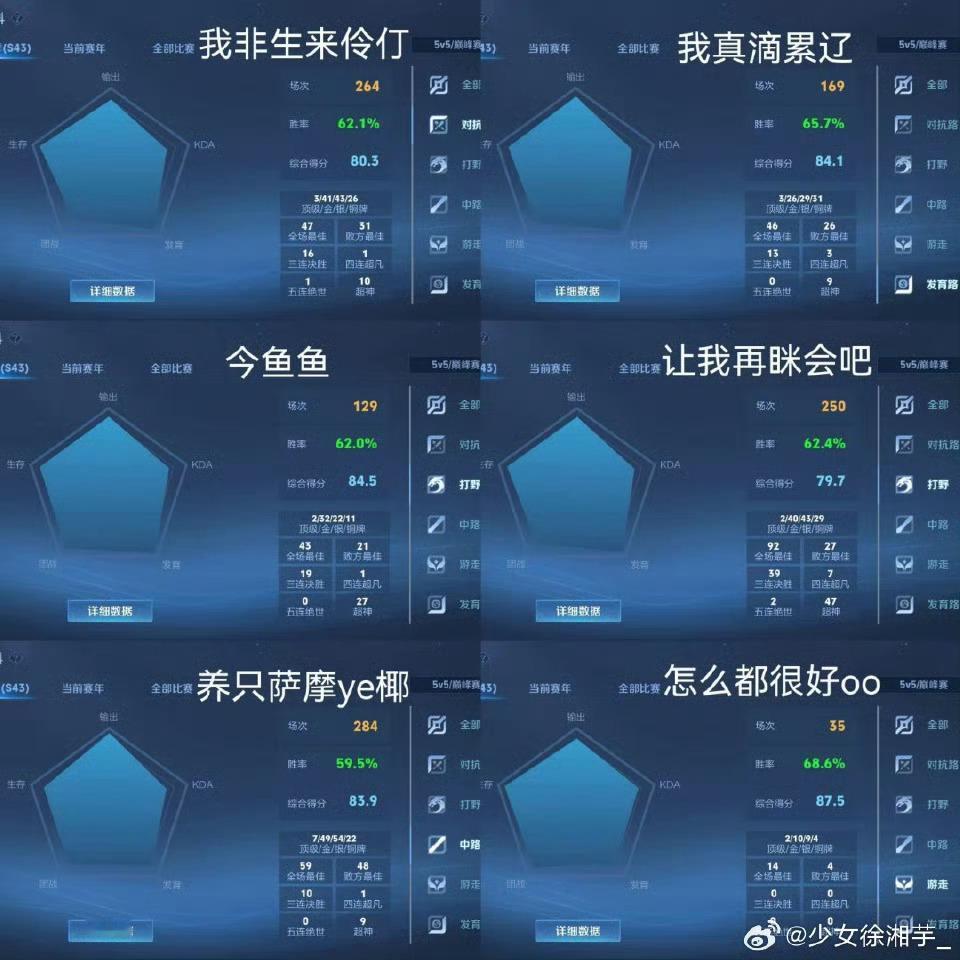 我调整一下措辞网页链接：我队首发辅助选手本赛季只有一个游戏账号打巅峰赛辅助分路3