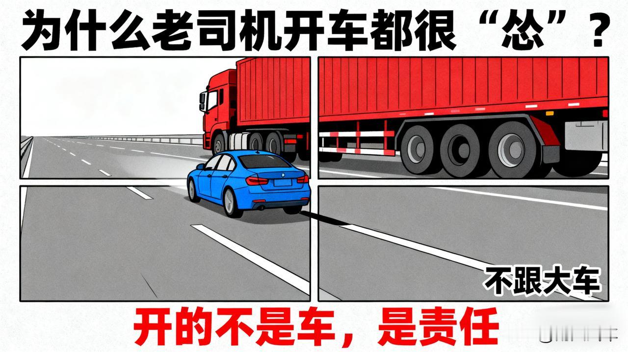 为什么老司机开车都很“怂”？

因为见过的事故太多了。不跟大车、不闯黄灯、路口必