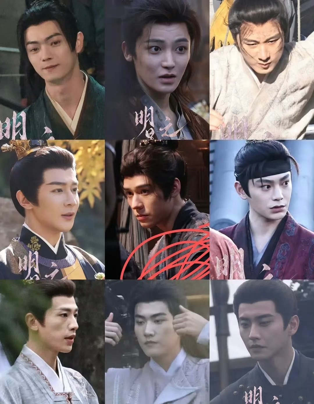 同一代拍镜头下的横店男主角们，帅的各不相同，稠的非常突出。 