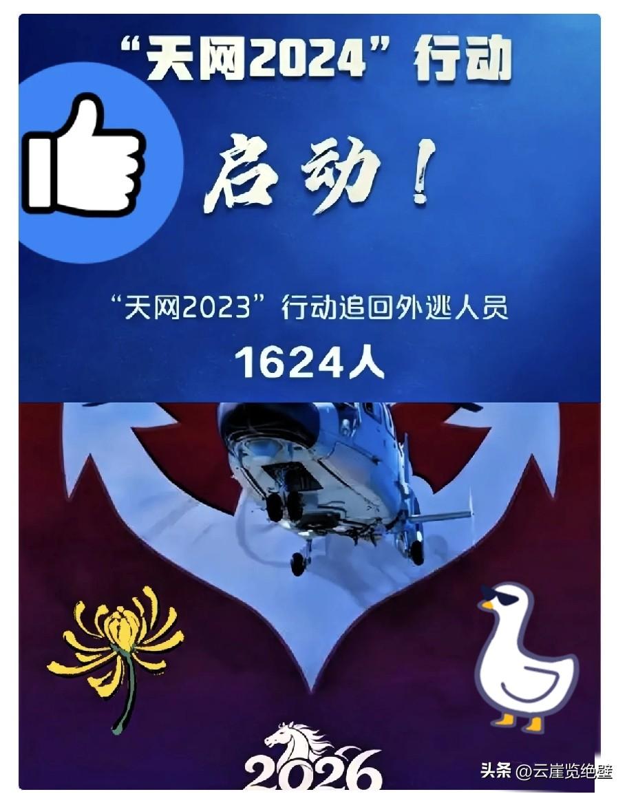 4月2号这消息一出，估计不少躲在国外的“老鼠”后脊梁骨得冒凉气。天网2026正式