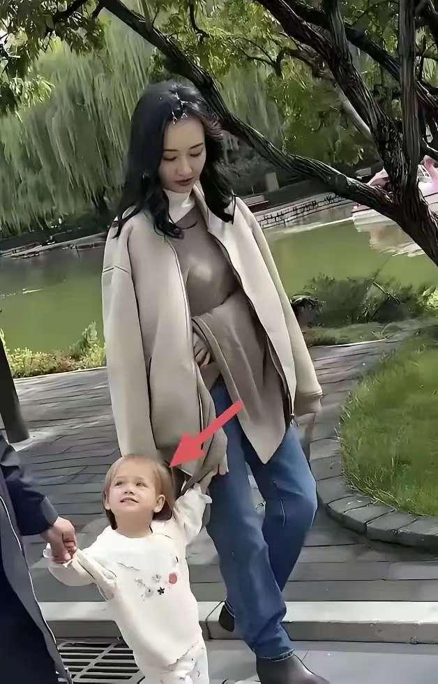 王鸥女儿三岁美成洋娃娃，
大眼睛，尖下巴高鼻梁，上半脸像王鸥，下半脸带何九华的方
