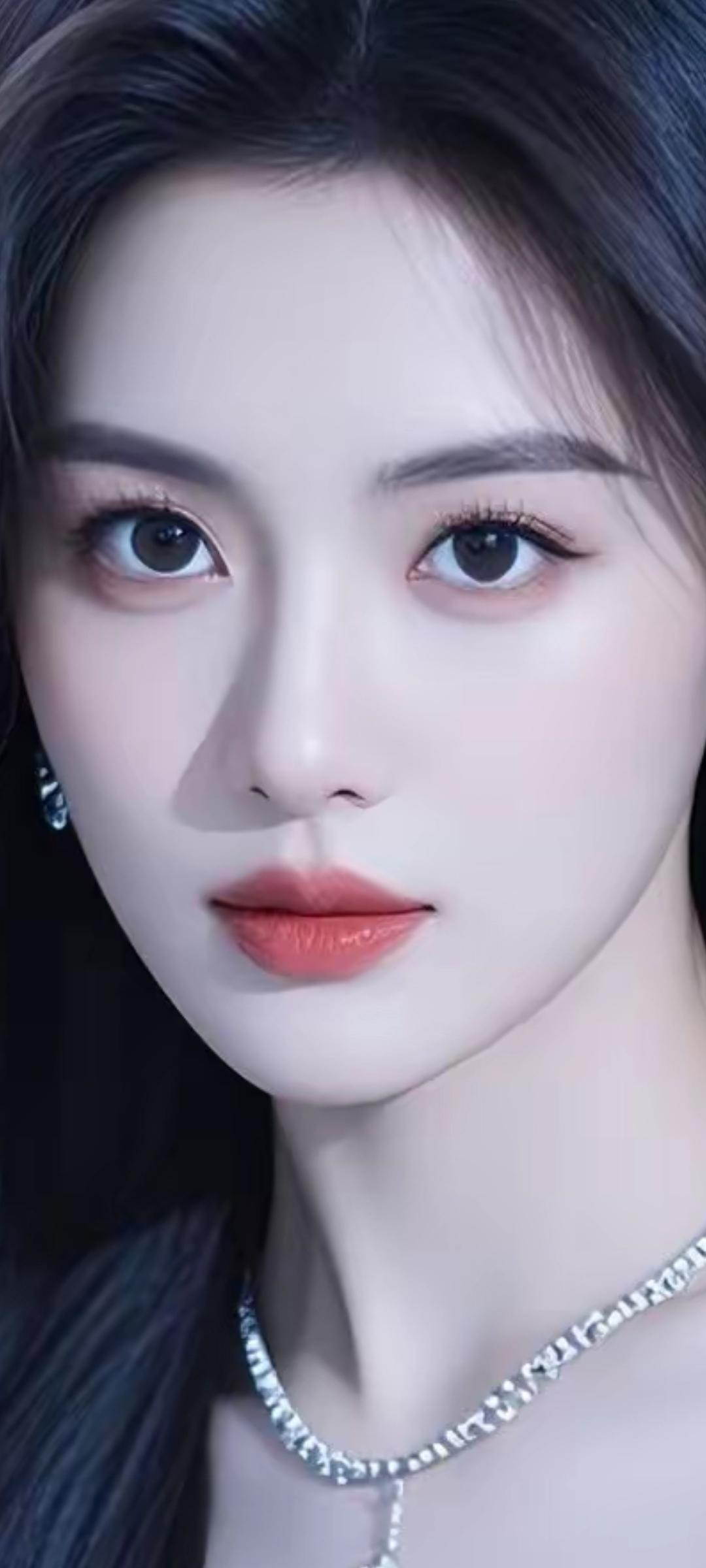 冷艳的冬日，温柔的她，如雪般纯净。