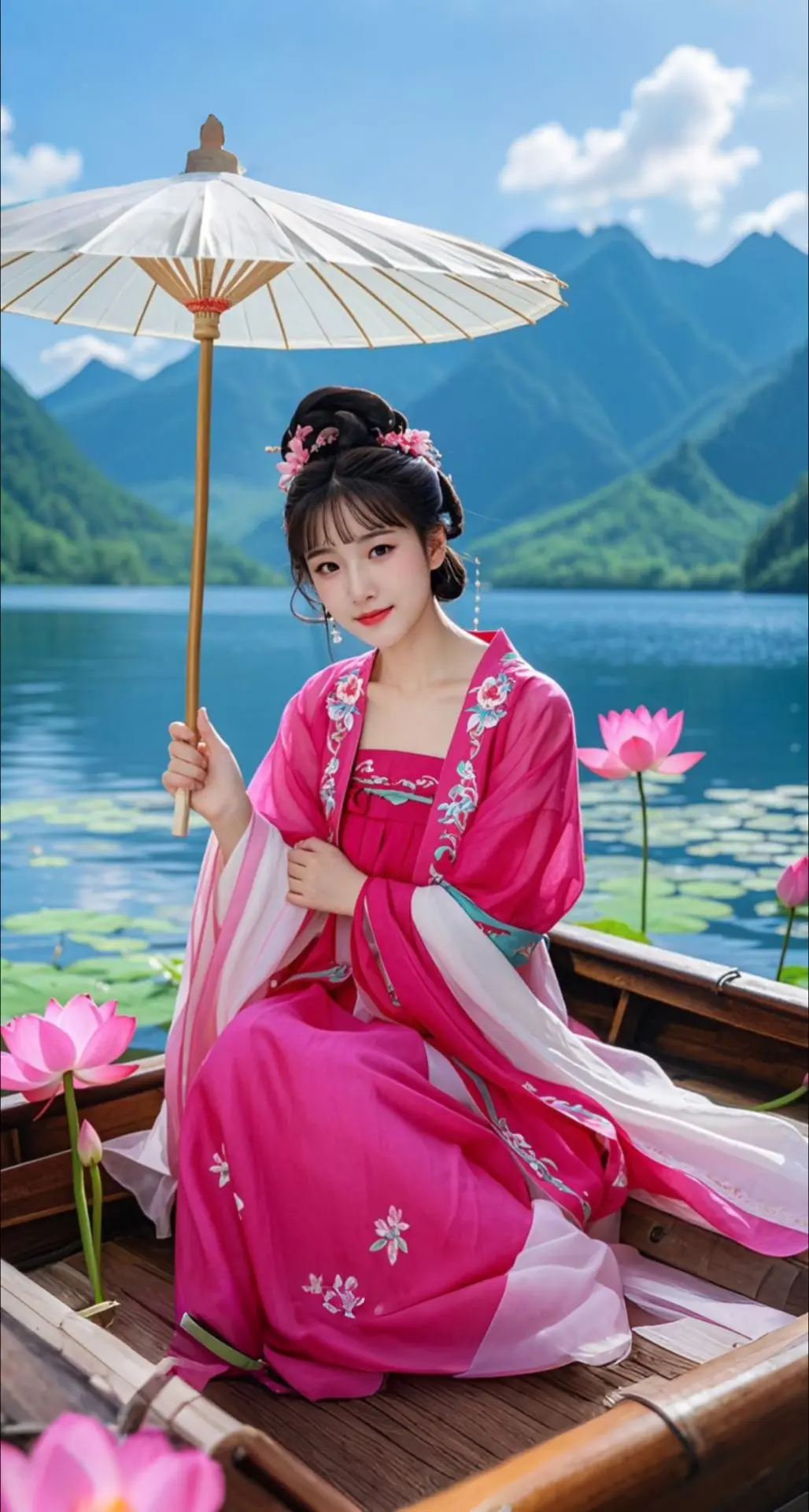 AI扩图 AI湖间雅韵