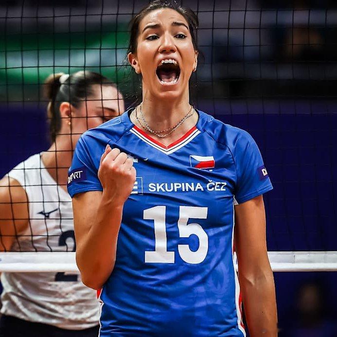 排球 🔵⚪️ 捷克副攻手玛格达莱娜·耶赫拉洛娃（Magdalena Jehla