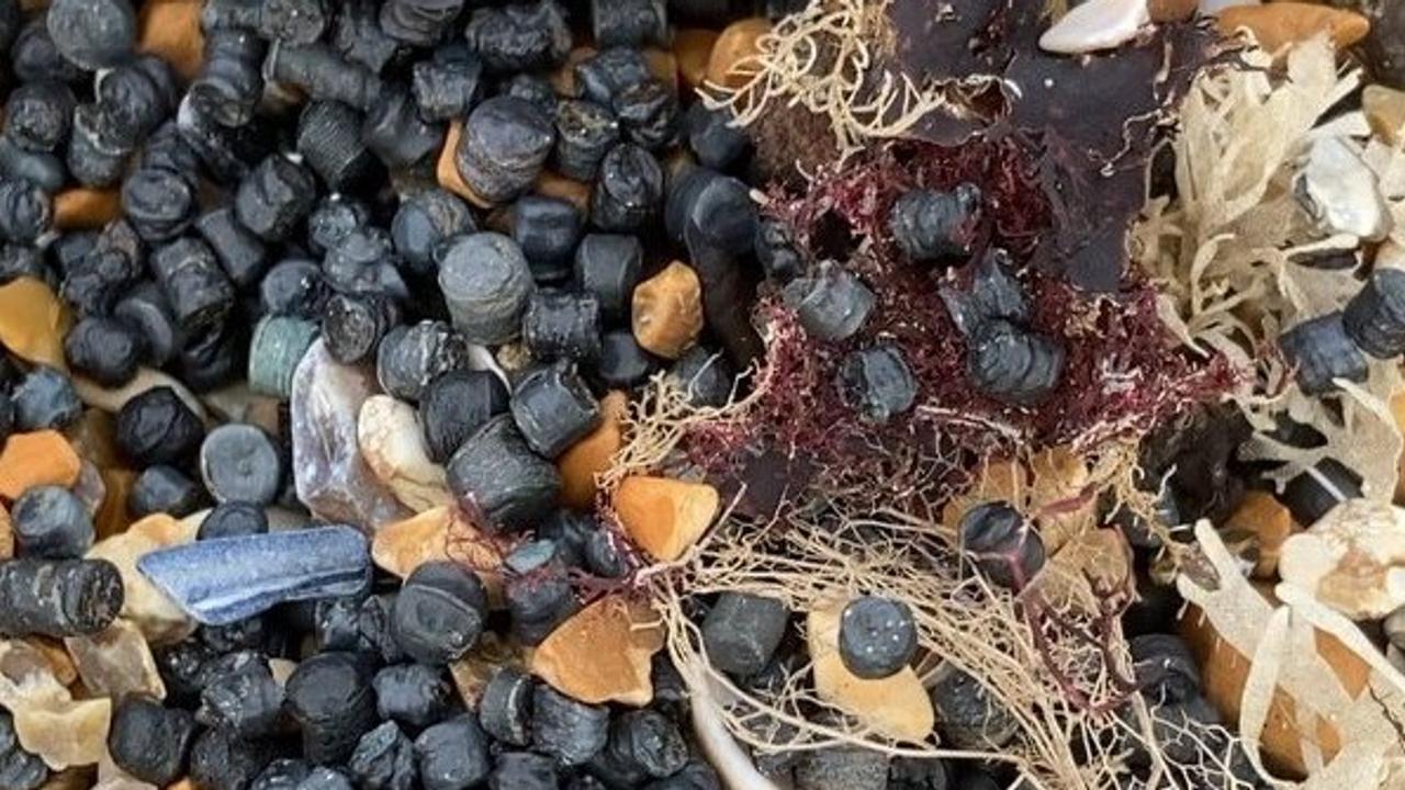 风景名胜海滩遭遇"环境灾难"，"数百万"塑料珠冲上岸