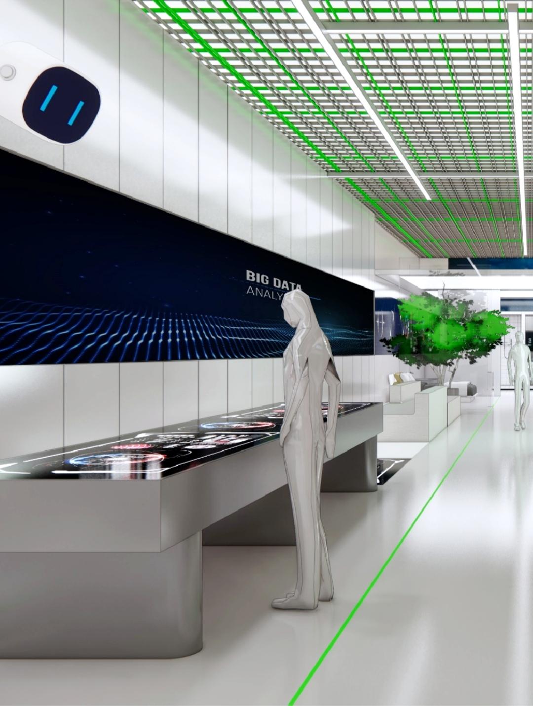 人文与科技，智能与自然，企业展厅  #展厅设计  #智慧展厅设计 #工装设计 #