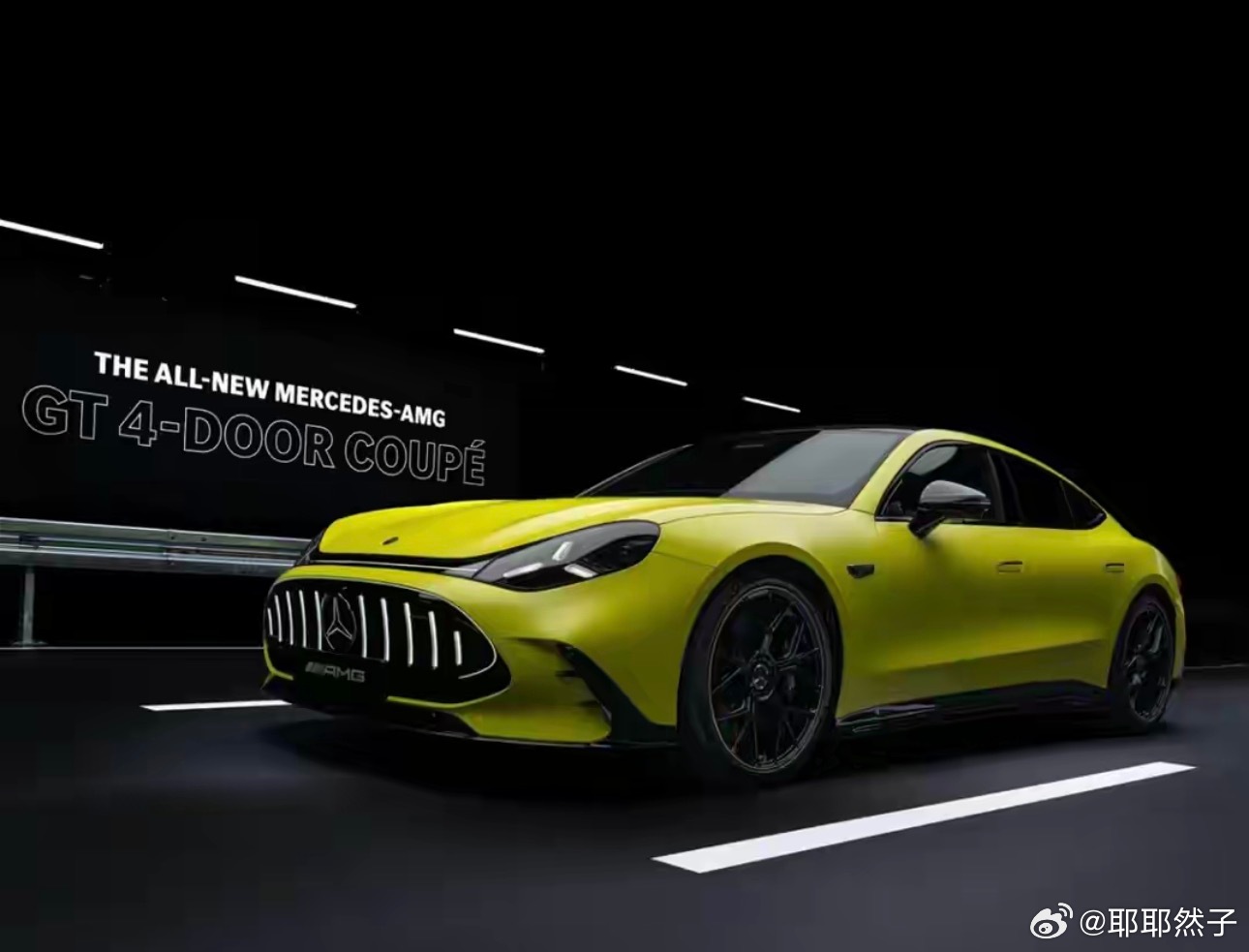 终于等到你～AMG把灵魂装进了电池里。今天发布的全新AMG GT四门纯电跑车真的