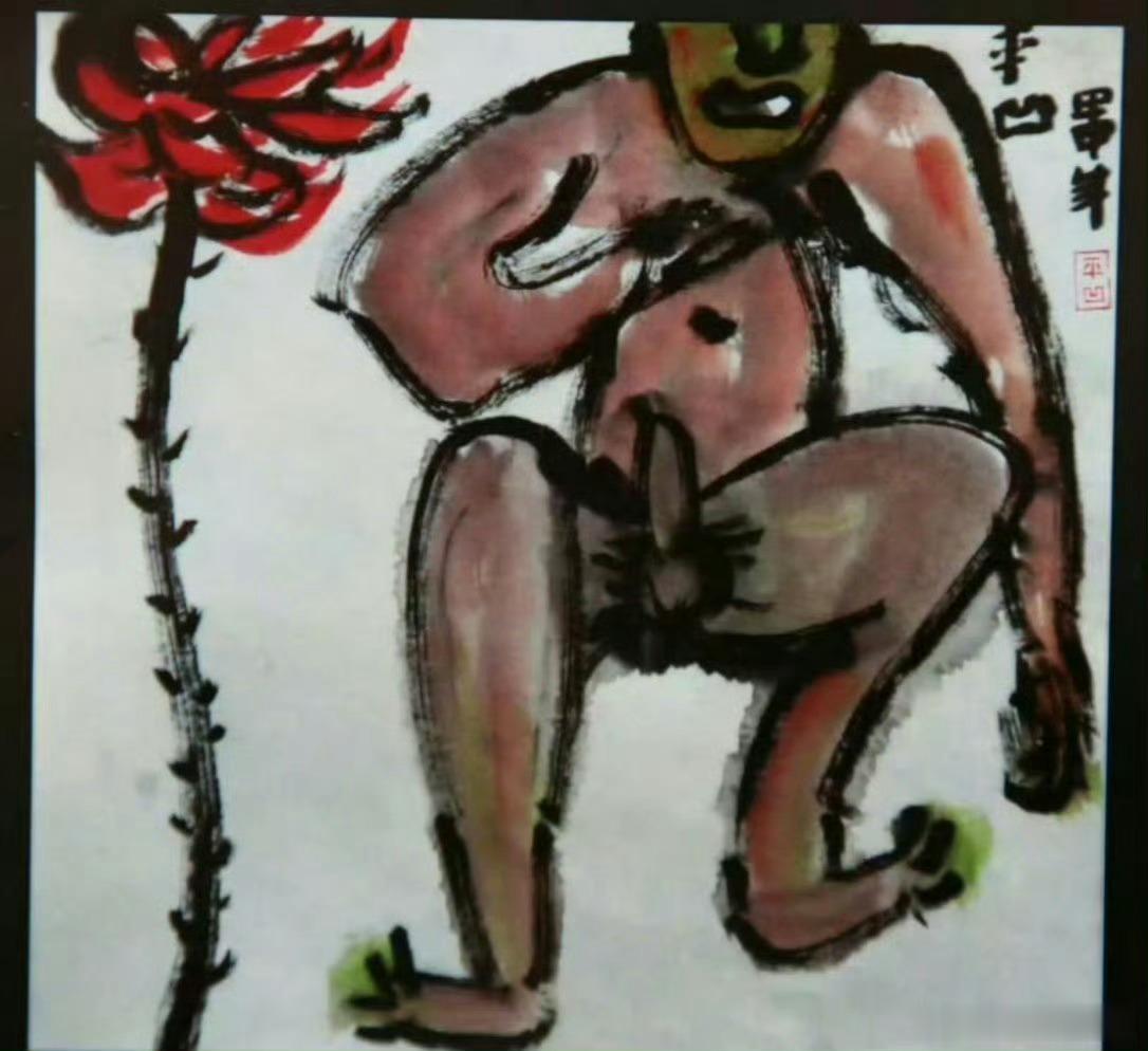 看了贾平凹的画，终于懂了贾浅浅为什么会写那样的诗。原来是继承了父亲的意趣。 