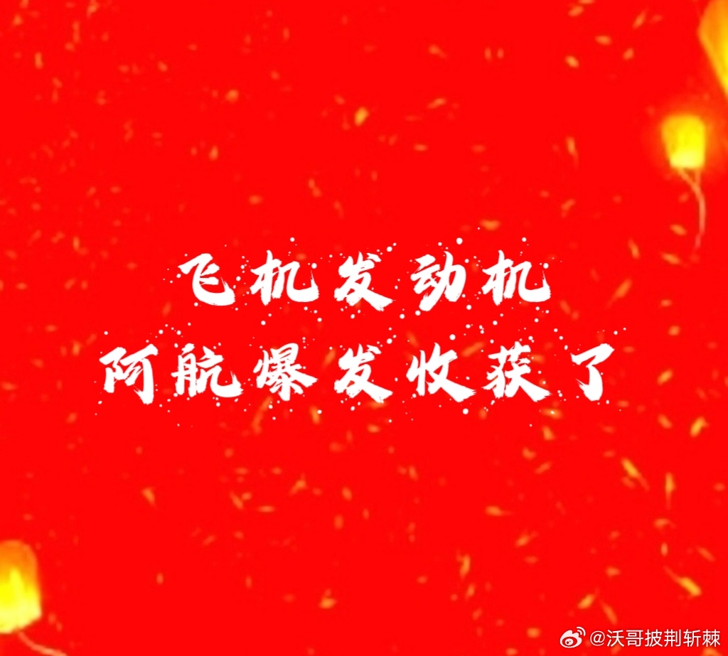 【飞机发动机爆发】周一埋伏的航空发动机，阿航爆发收获了，上周末沃看到一个新闻说，