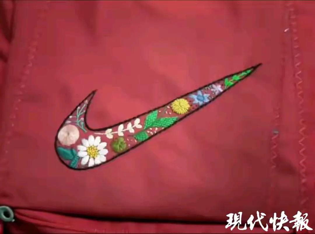 妈妈亲手缝的NIKE书包火了！品牌留言要送礼物，当事人：已经联系礼物还未寄到。