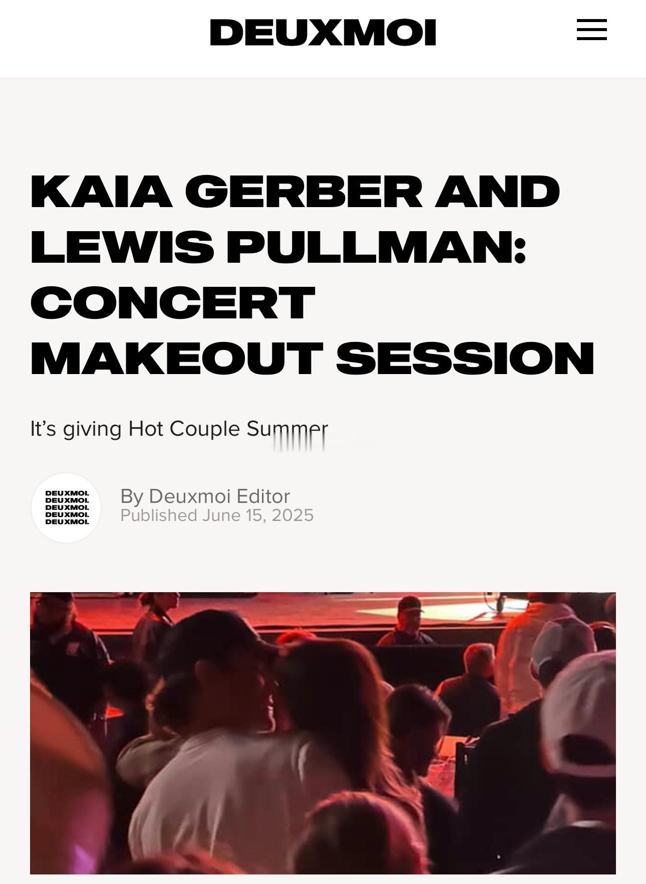 跟进Kaia Gerber和疑似新男友Lewis Pullman的情感进度（之前