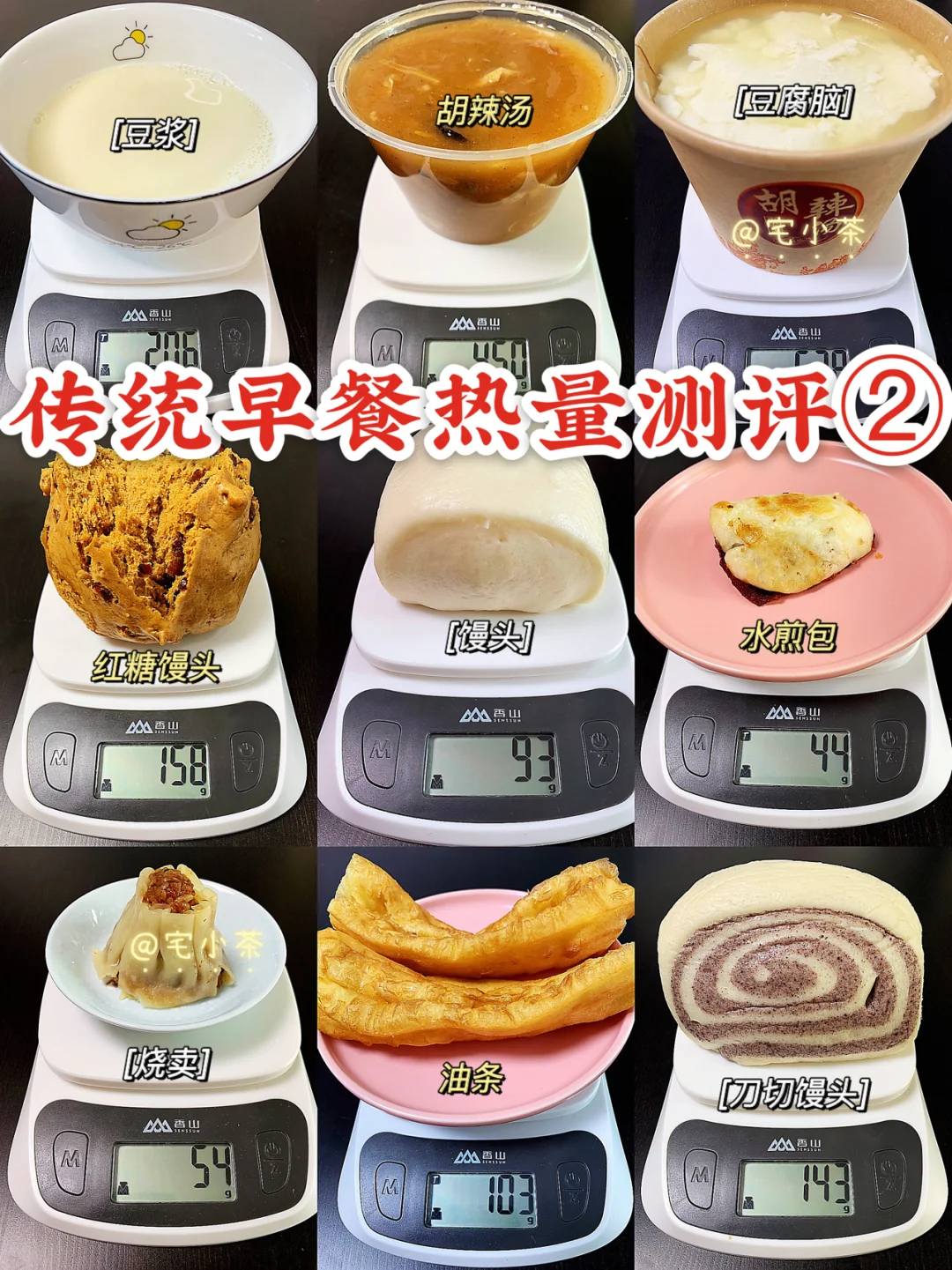 传统早餐热量测评②豆浆油条、胡辣汤、馒头……