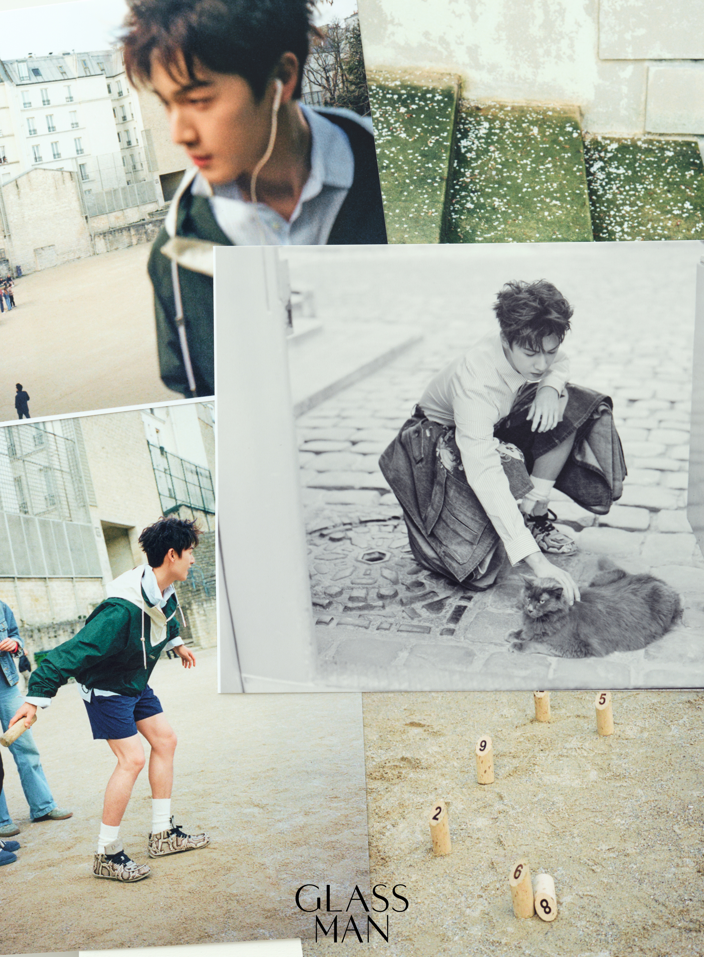 李昀锐GLASSMAN春季刊封面 小林现在越来越会拍了。 glass这组巴黎游记