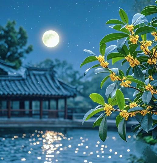 鹧鸪天·中秋寄情

独倚危栏白玉盘，清辉犹作故乡看；
云边雁字书难寄，袖底风痕泪