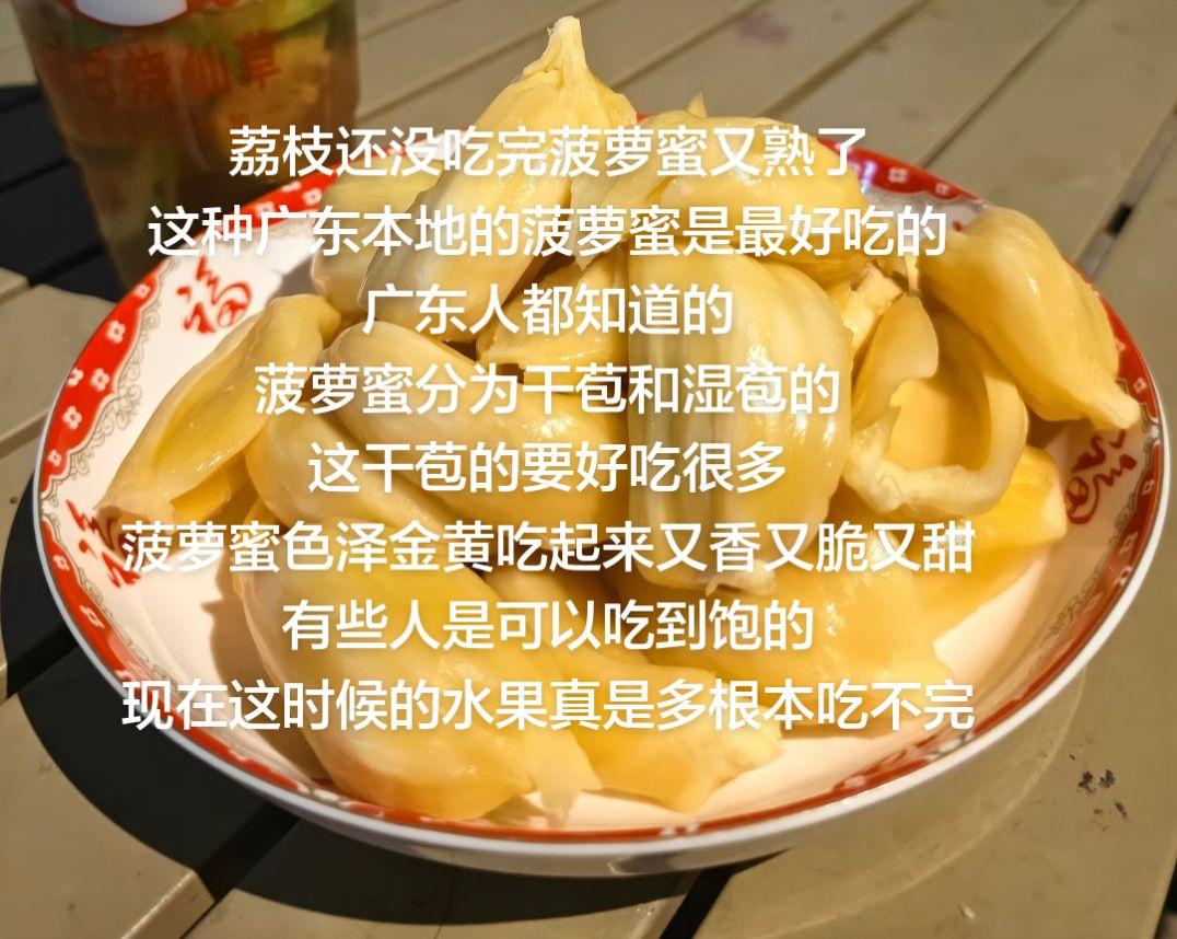 荔枝还没吃完菠萝蜜又熟了
这种广东本地的菠萝蜜是最好吃的
广东人都知道的
菠萝蜜