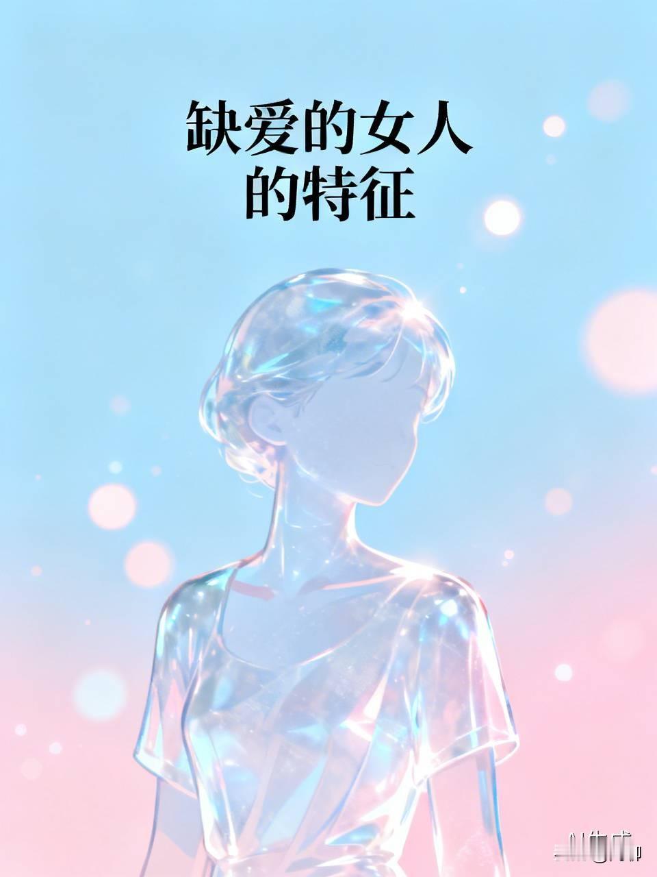 缺爱的女人，都有哪些特征？

1，害怕批评，自卑敏感。
2，喜欢自我否定，不敢果