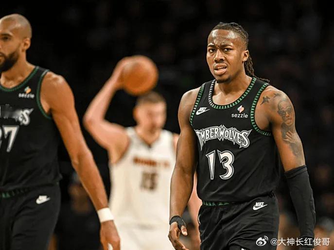 NBA季后赛，森林狼主场112-96战胜掘金，系列赛大比分3-1领先。全场比赛，