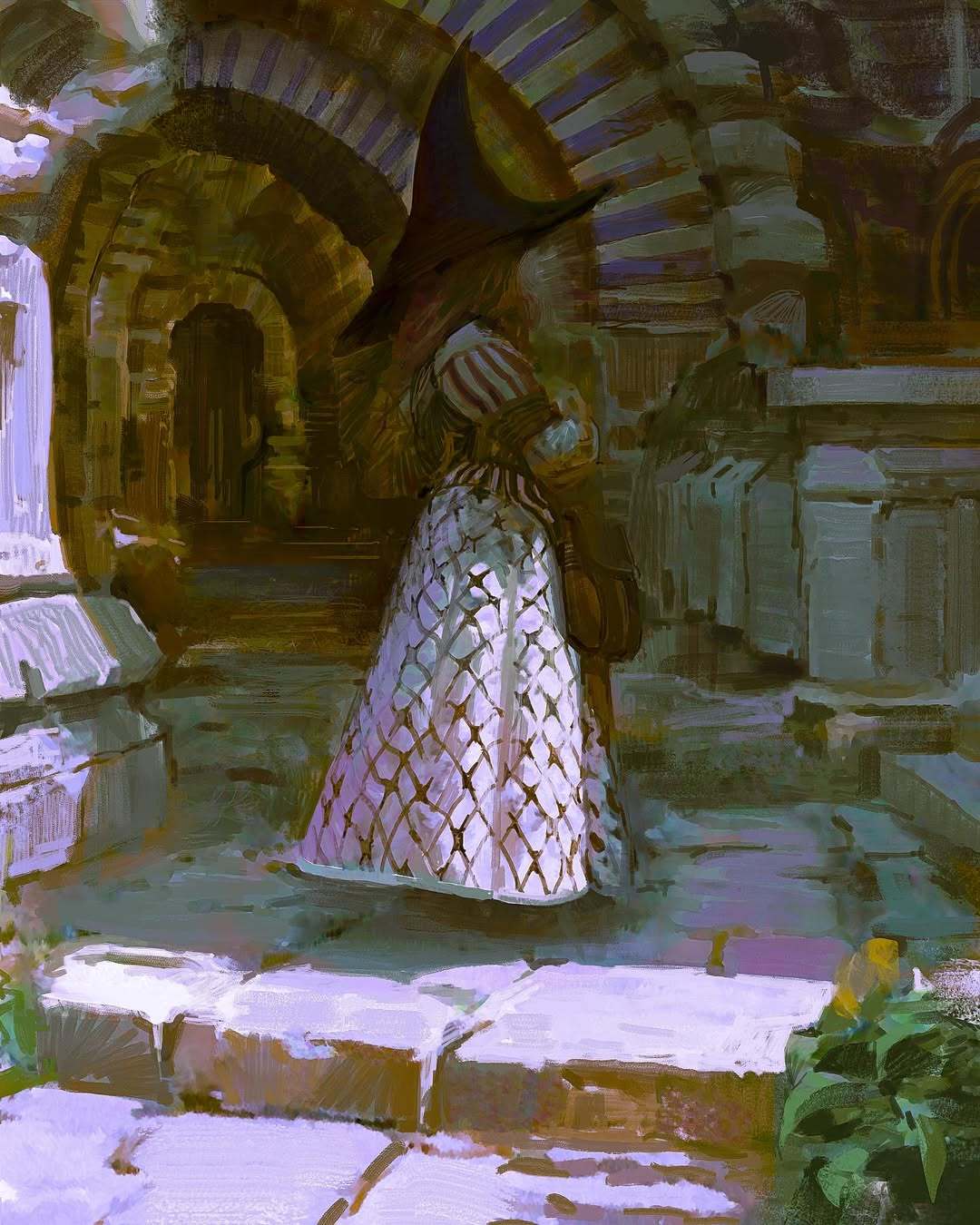 一组厚涂油画风格插画画师：yuming_art 