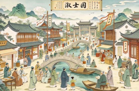 品读《山海经》656——《大荒西经》淑士国

原文：
有国名曰淑士，颛顼之子。
