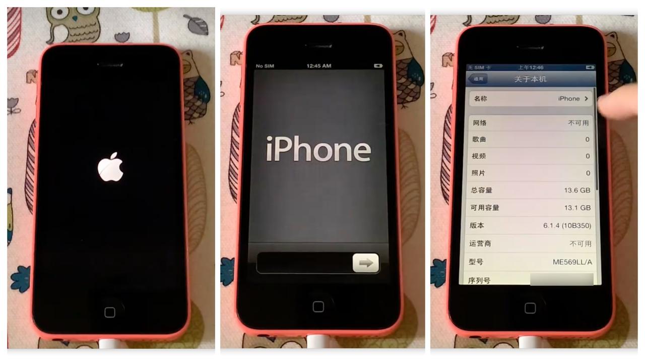 2026年iPhone5C刷入iOS6.1.4
刚刚刷B站看到一个up
成功吧i