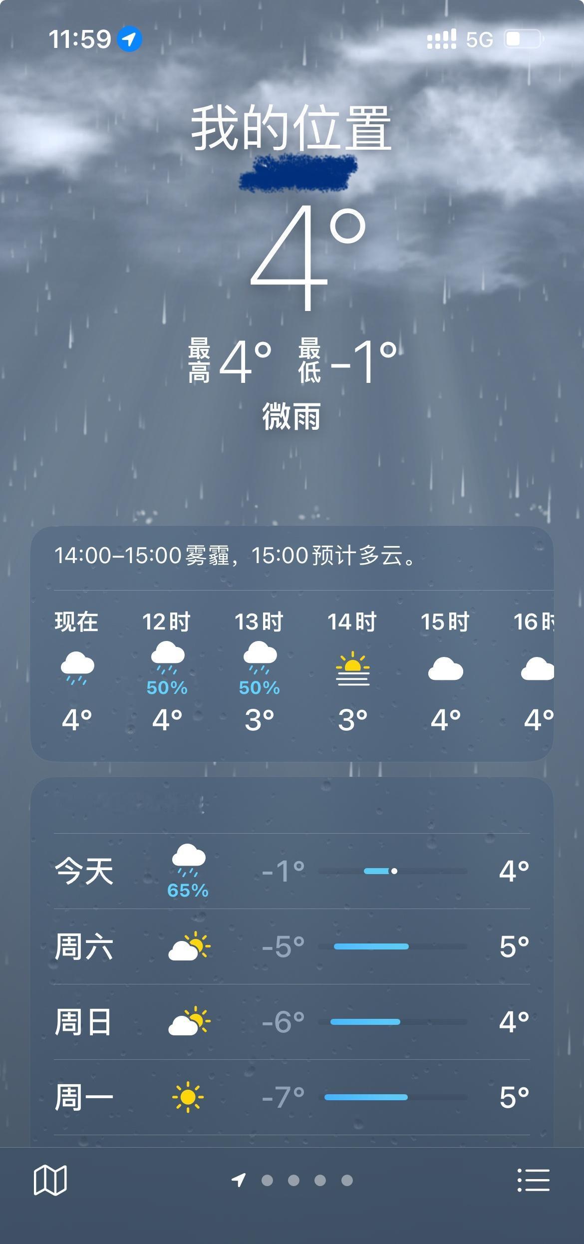 下雨了。。。