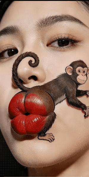 谁懂啊！
现在的猴子根本不是动物，
是自带“人来疯”属性的戏精本精！
 
你以为