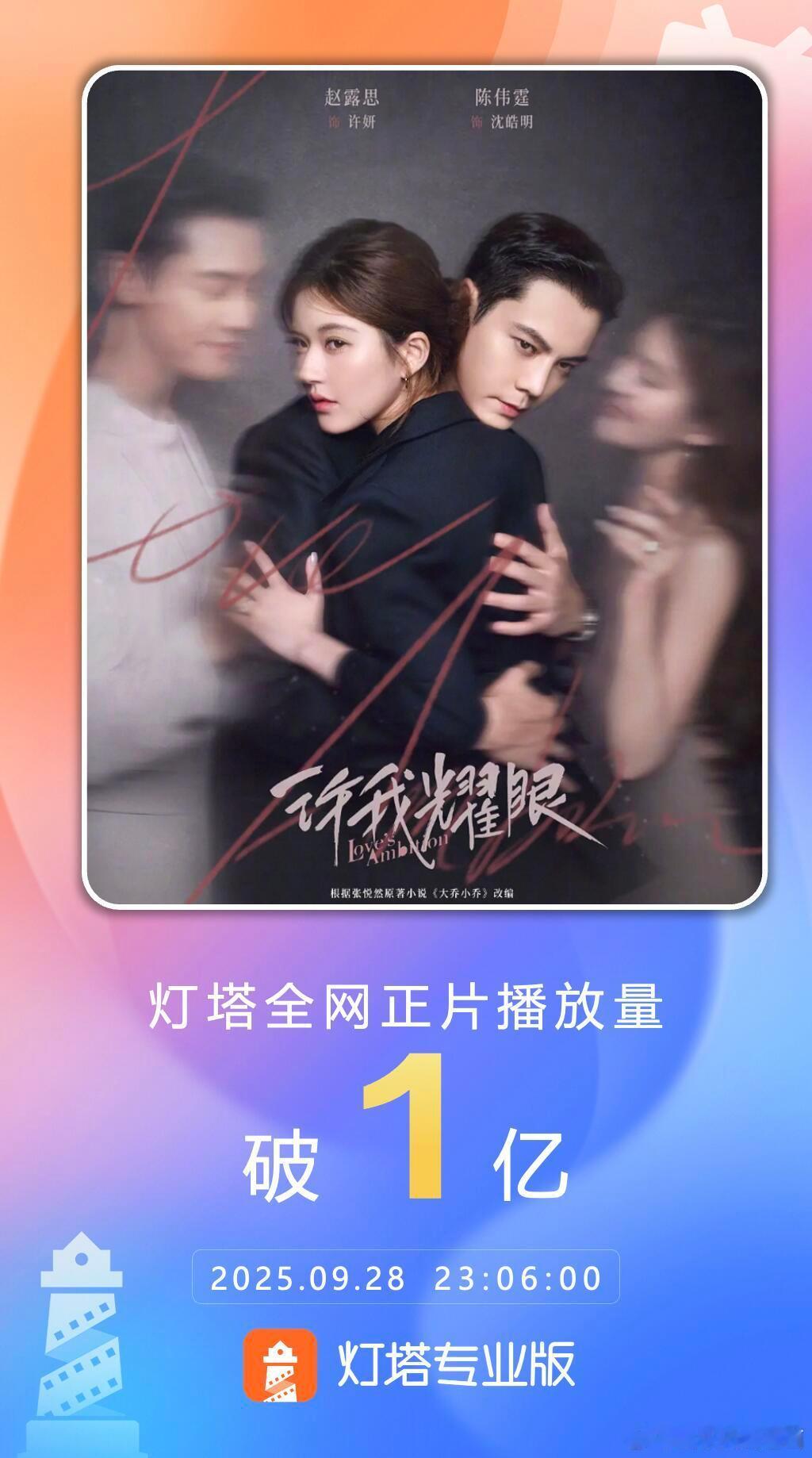 赵露思《许我耀眼》正片播放量破亿[666][666][666]现在是全方位的第一