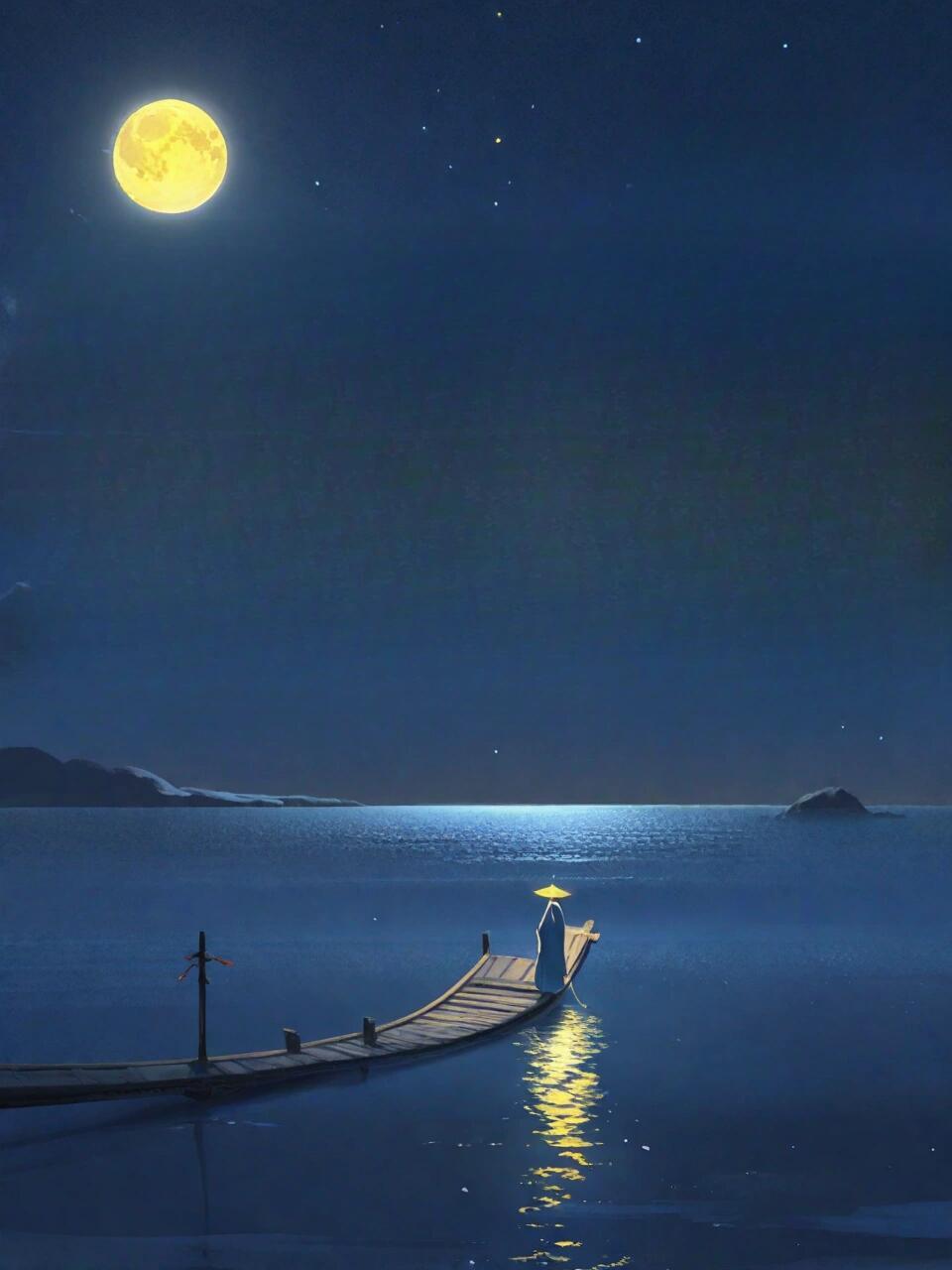 下联：意重如山日永辉

赏析：上联以海与月喻情之深长圆满，下联则以山与日对，写意