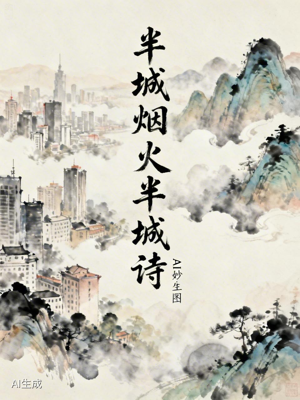 AI妙生图半城烟火半城诗。