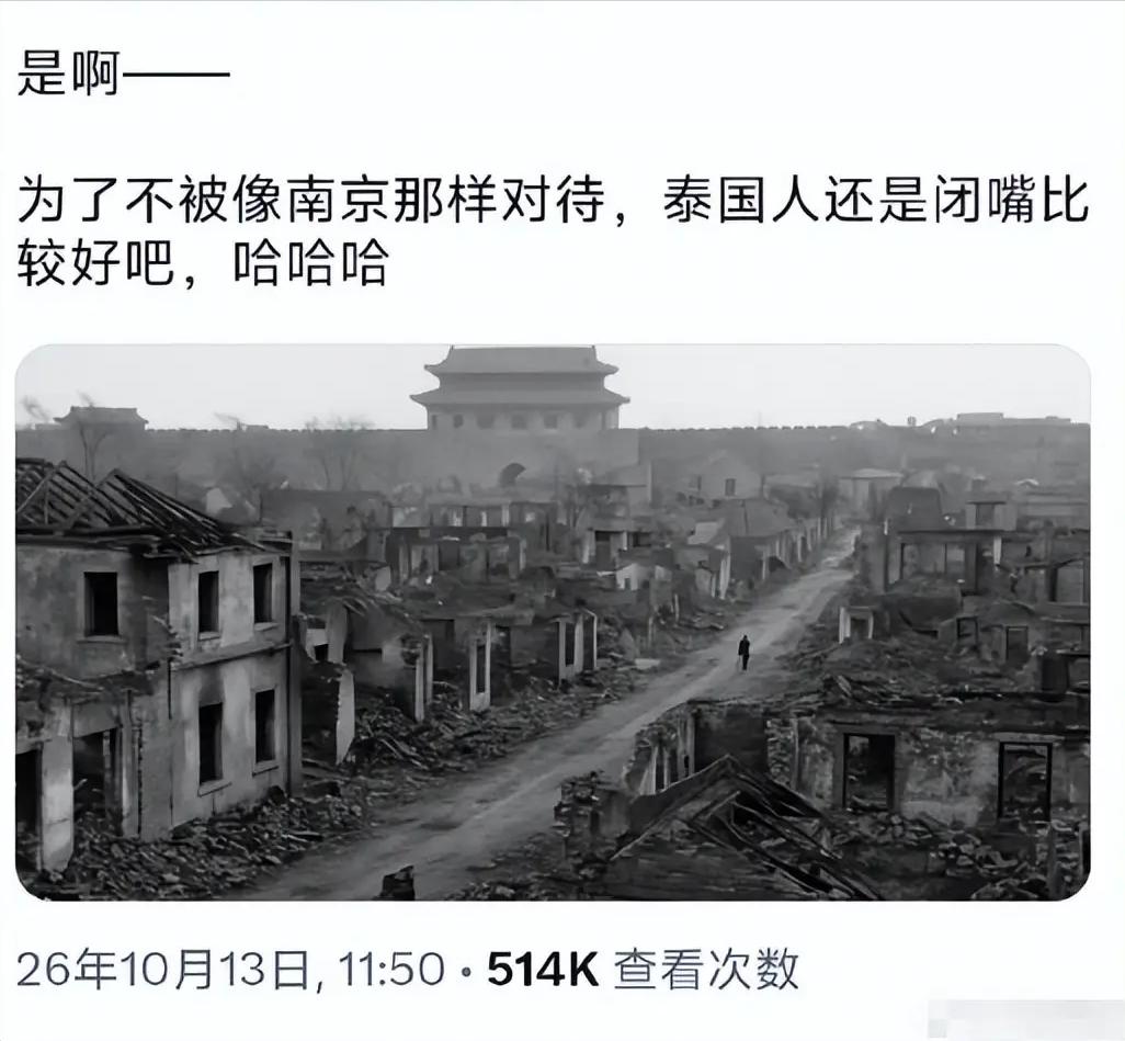 最近，泰国网友和日本网友在网上掐架，谁曾想日本人竟然拿南京大屠杀来吓唬泰国人。这