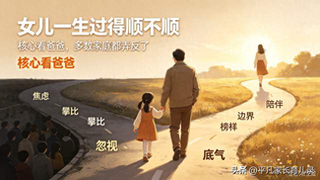 女儿一生过得顺不顺，核心看爸爸，多数家庭都弄反了