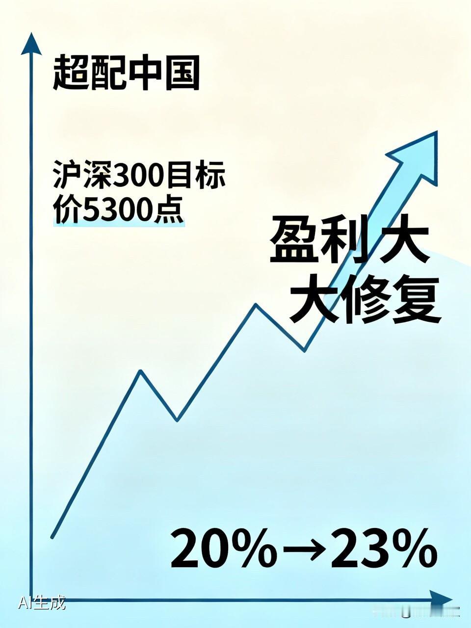 高盛最新报告喊出“超配中国”，直接把沪深300未来12个月的目标价调高到了
53