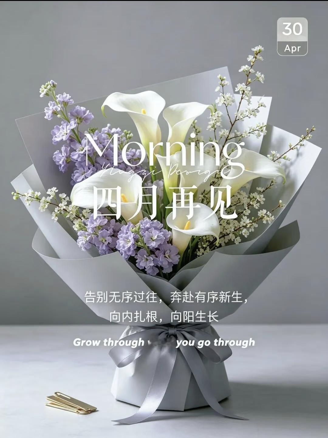 四月芳菲尽，五月悄然来，再见四月文案，惊艳朋友圈~
✩🍀𝐵𝑦𝑒𝑏𝑦?