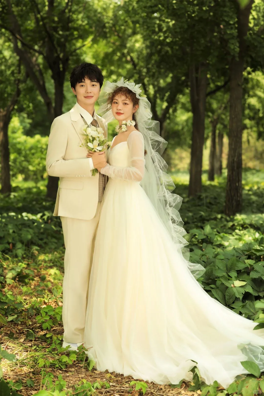 森系与法式结合🌼婚纱照也能如此清新脱俗