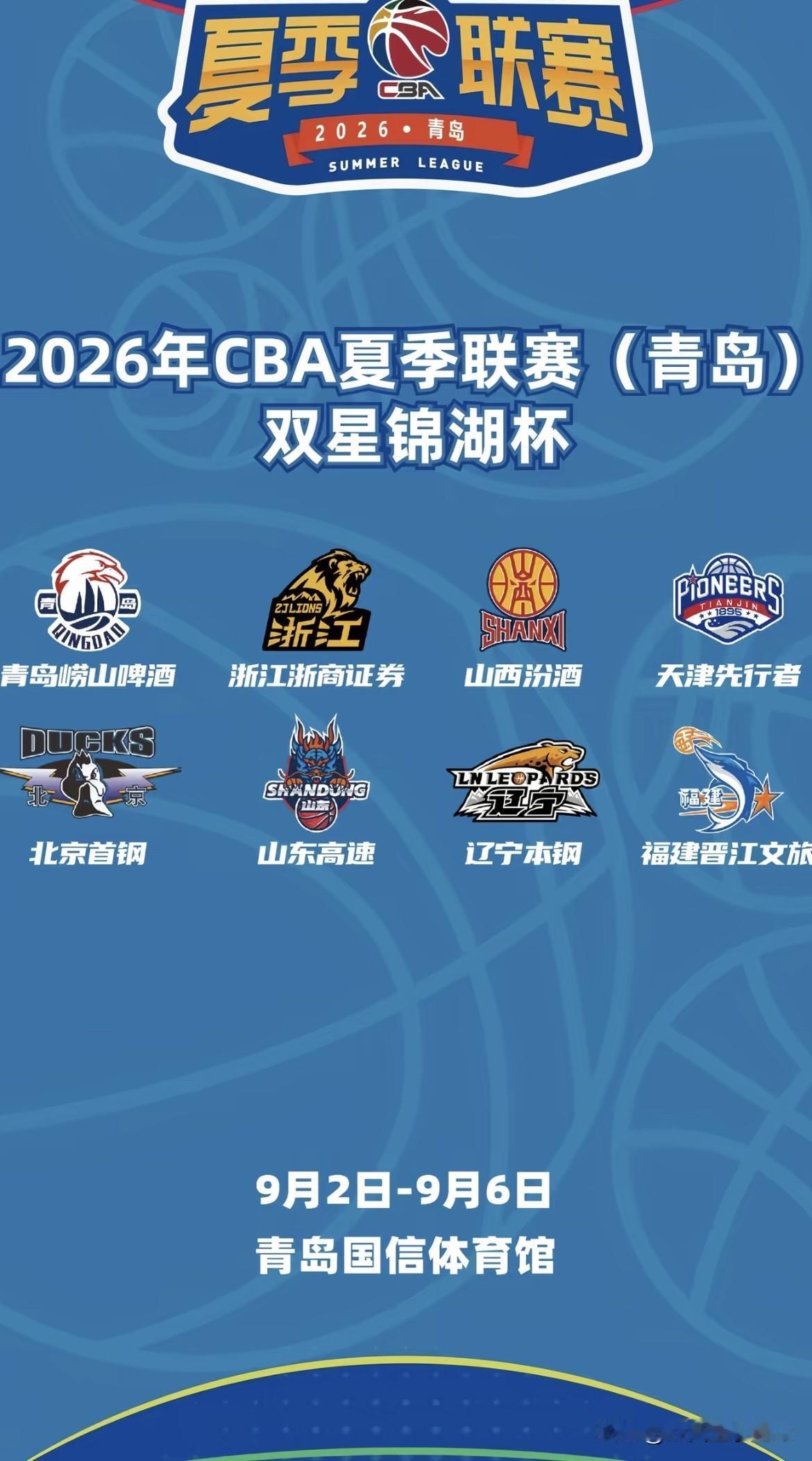 CBA夏联青岛站即将开打！值不值得看？

CBA夏季联赛青岛站就要开赛，不少球迷